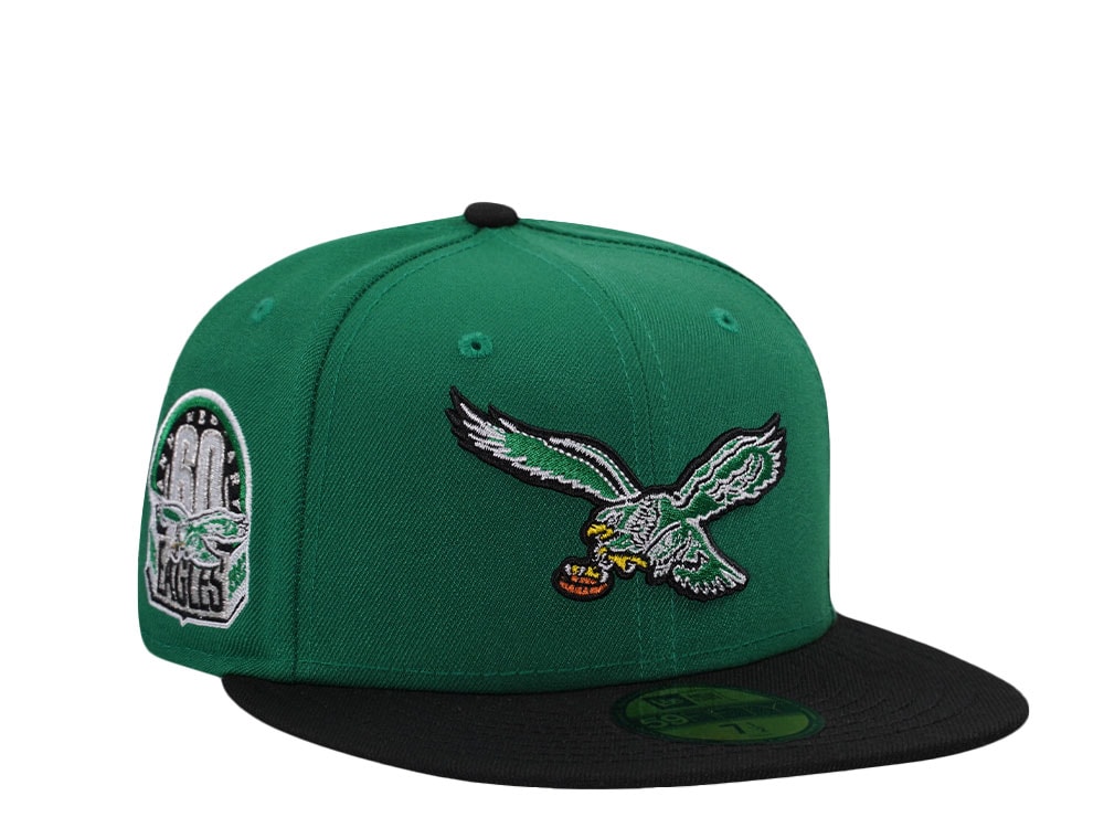 New Era Philadelphia Eagles 60th Anniversary Kelly Green Two Tone Edition 59Fifty Fitted Gorra