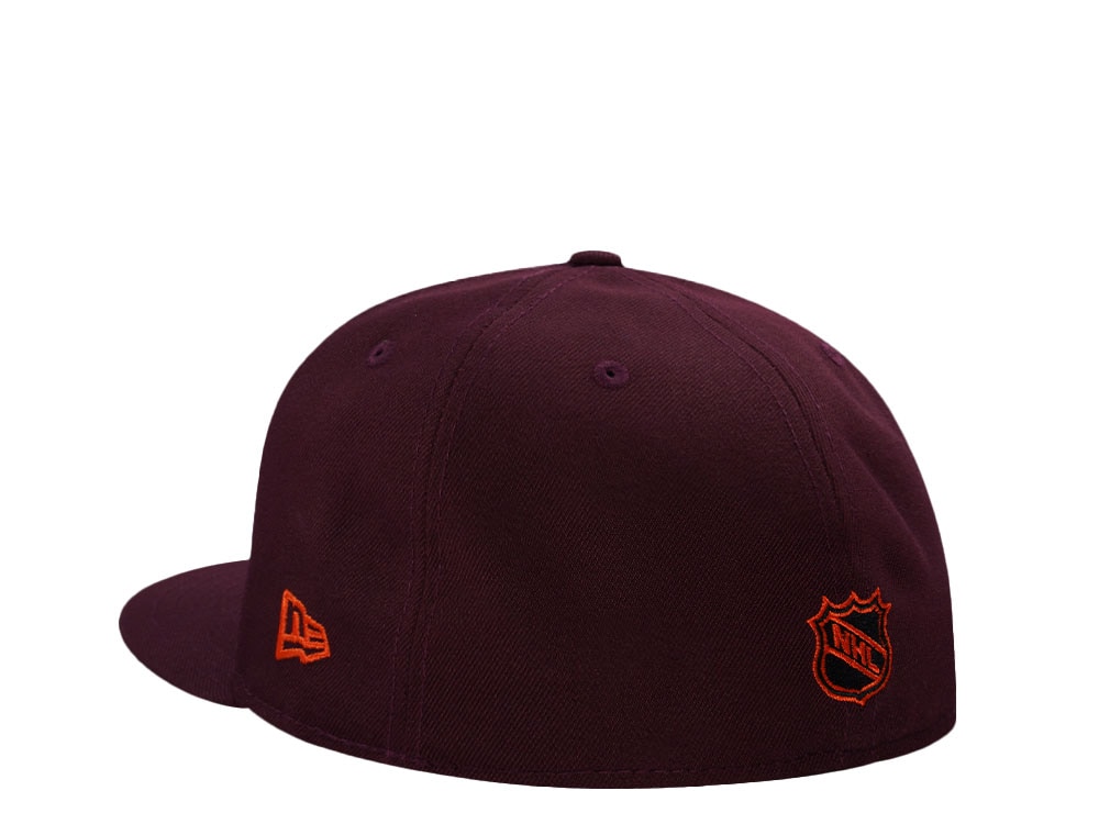 New Era Hartford Whalers 10th Anniversary Maroon Prime Edition 59Fifty Fitted Gorra