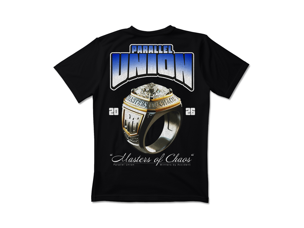 Parallel Union T-Shirt Master Of Chaos Black Oversize Edition
