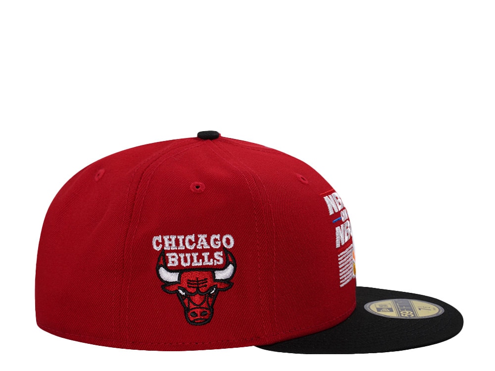 New Era Chicago Bulls NBA On NBC Scarlet Two Tone Edition 59Fifty Fitted Gorra
