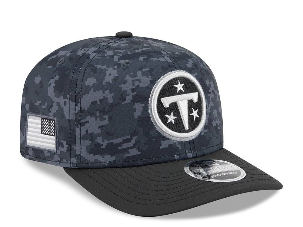 New Era Tennessee Titans NFL Salute to Service 2026 Digi Camo Black 9Seventy Stretch Snapback Gorra