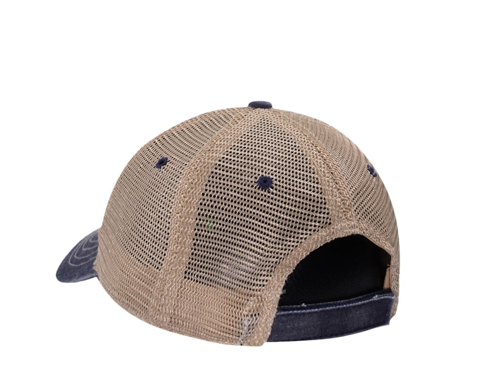 John Deere Logo Navy Trucker Strapback Gorra