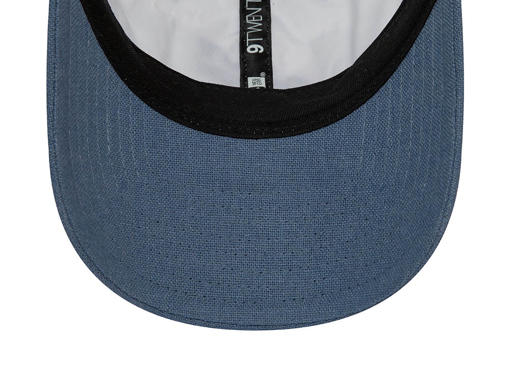 New Era Linen Script Blue 9Twenty Strapback Gorra