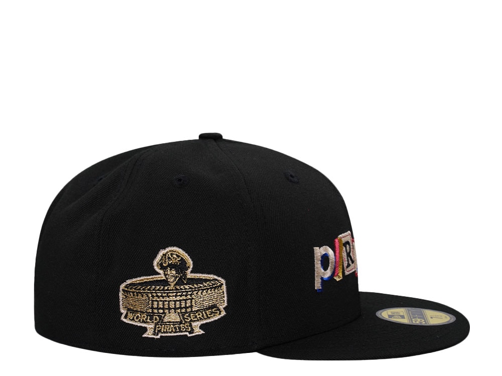 New Era Pittsburgh Pirates Black Metallic Letters Edition 59Fifty Fitted Gorra