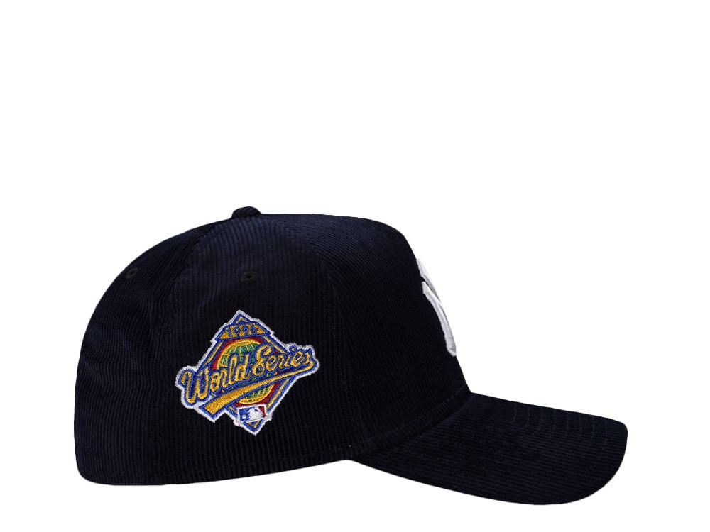 New Era New York Yankees World Series 1996 Navy Corduroy Prime Edition 9Forty A Frame Snapback Gorra