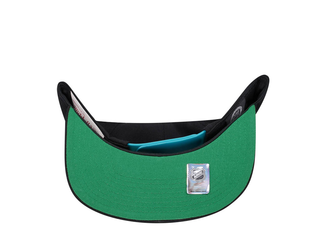 Mitchell & Ness San Jose Sharks Retro Lock Up Snapback Gorra