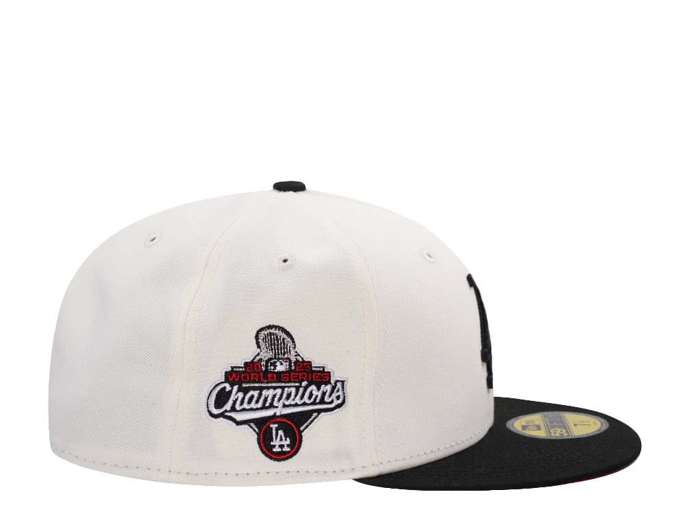 New Era Los Angeles Dodgers World Series Champions 2025 Chrome Two Tone Edition 59Fifty Fitted Gorra