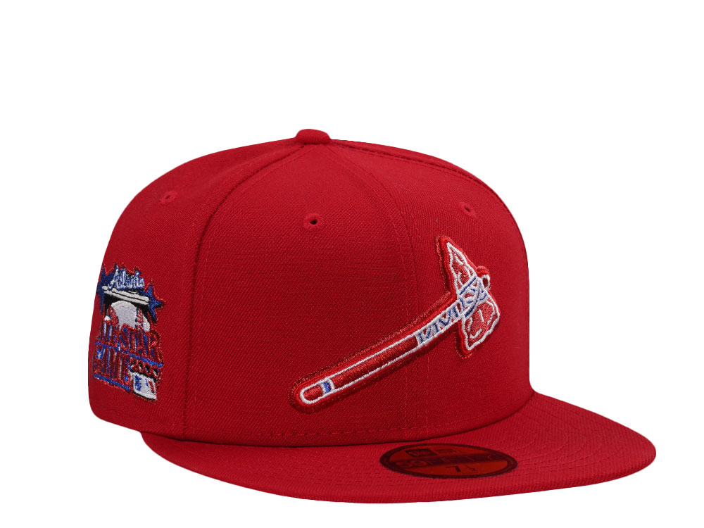 New Era Atlanta Braves All Star Game Scarlet Red Prime Edition 59Fifty Fitted Gorra
