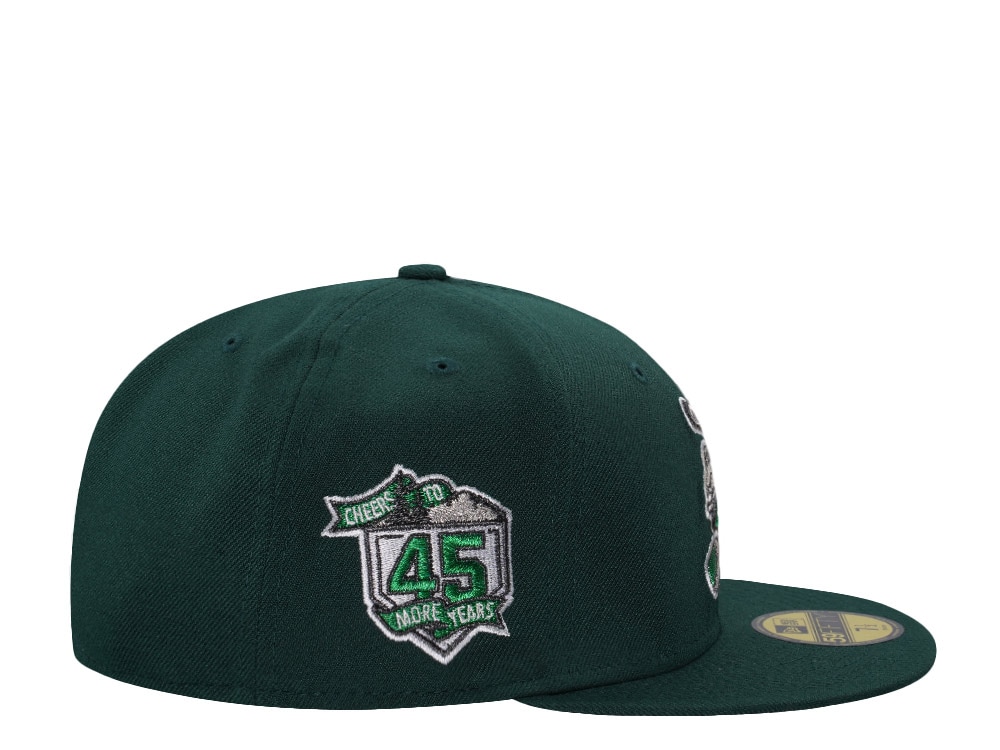 New Era Colorado Springs Sky Sox 45th Anniversary Dark Green Metallic Edition 59Fifty Fitted Gorra