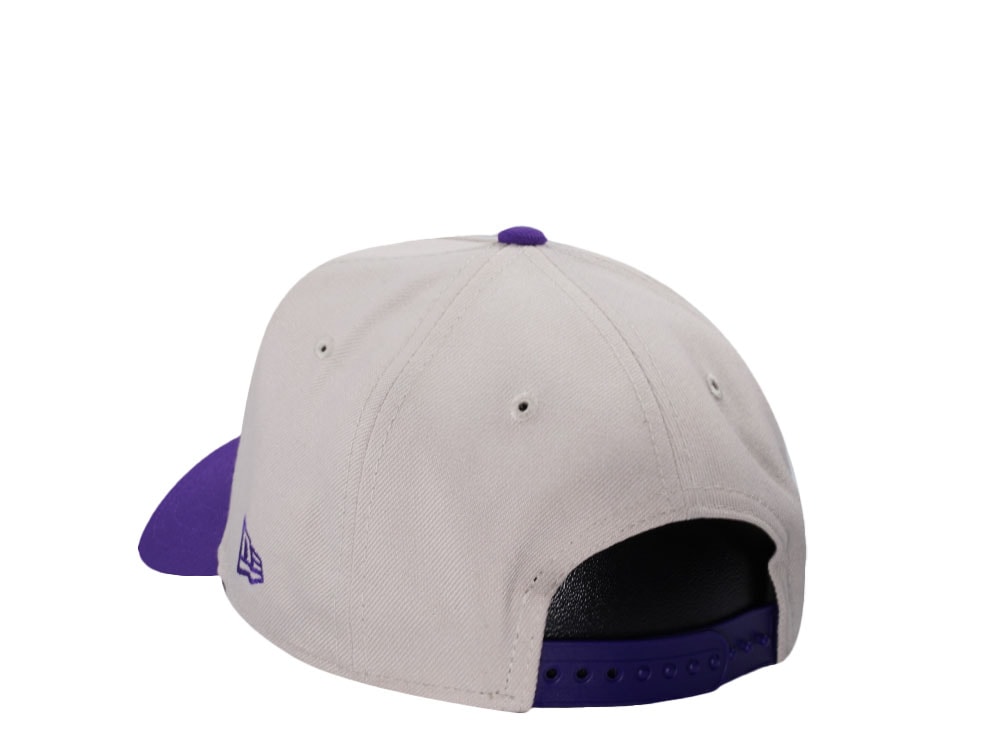 New Era Minnesota Vikings Stone Two Tone 9Forty A Frame Snapback Gorra