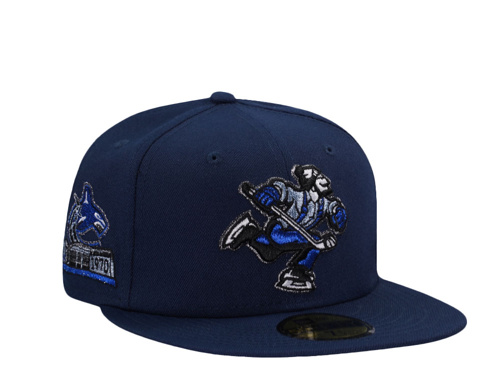 New Era Vancouver Canucks Stadium Patch Navy Prime Edition 59Fifty Fitted Gorra