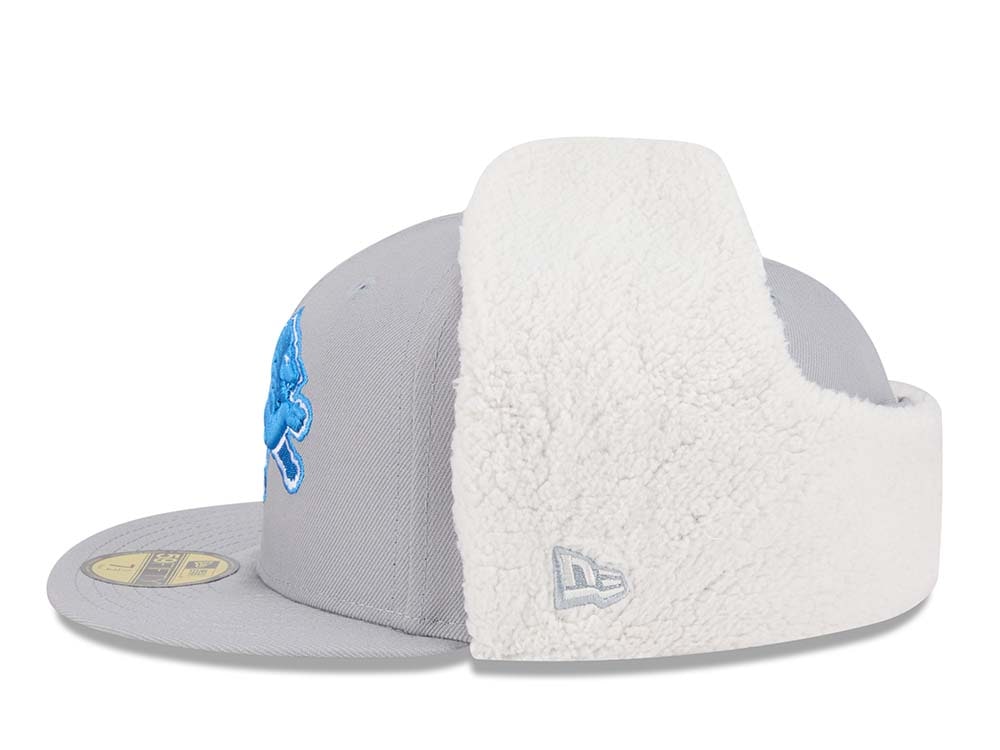 New Era Detroit Lions Classic Gray 59Fifty Dogear Fitted Gorra