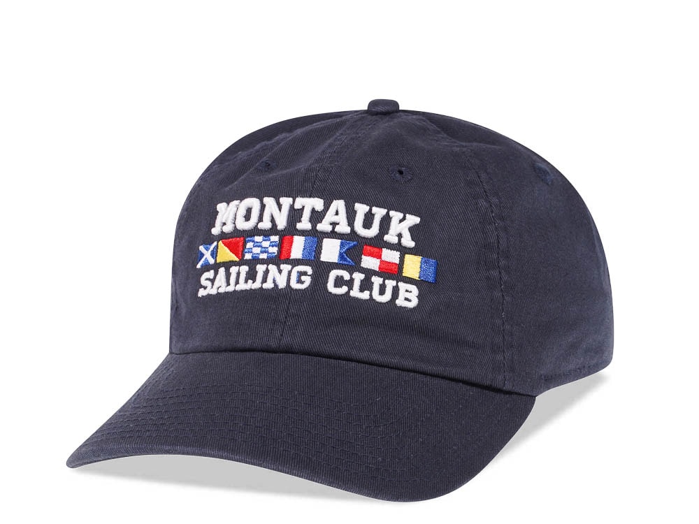American Needle Montauk Sailing Club Navy Vintage Casual Strapback Gorra