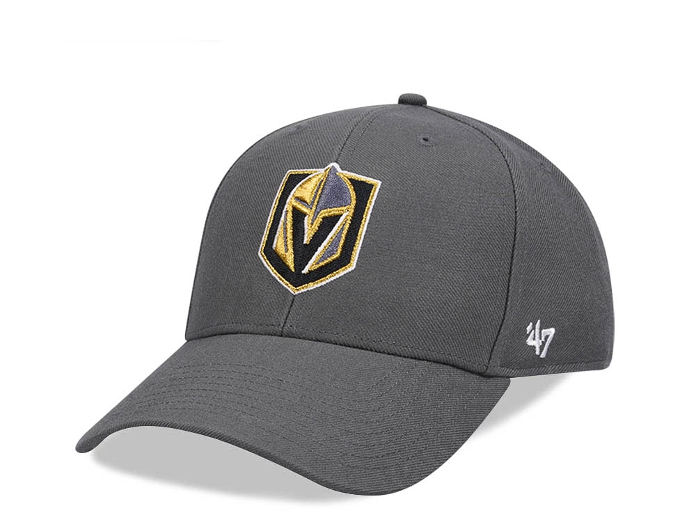 47Brand Vegas Golden Knights Charcoal Ballpark MVP Snapback Gorra