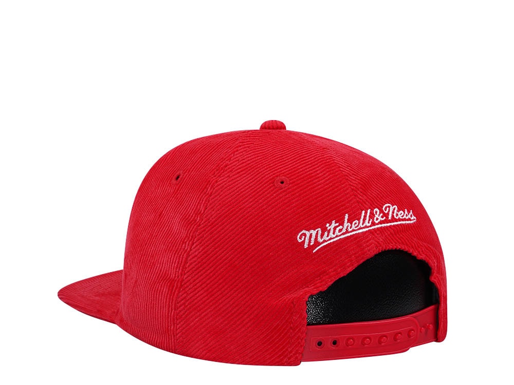 Mitchell & Ness Atlanta Hawks Red Cord Hardwood Classic Snapback Gorra