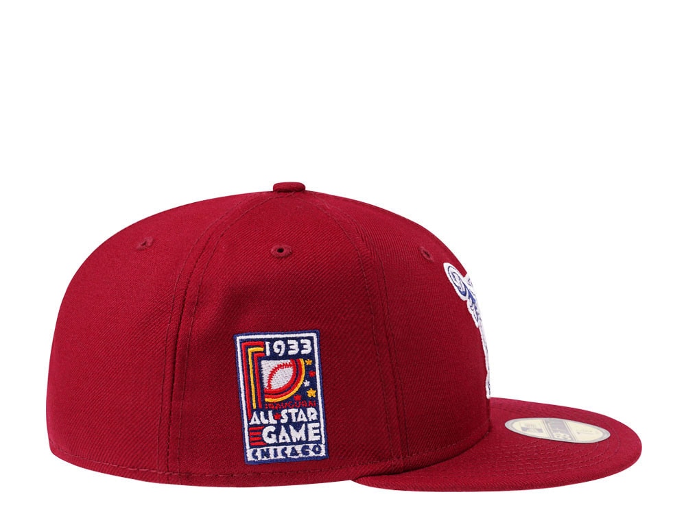 New Era Philadelphia Athletics All Star Game 1933 Cardinal and Pink Edition 59Fifty Fitted Gorra