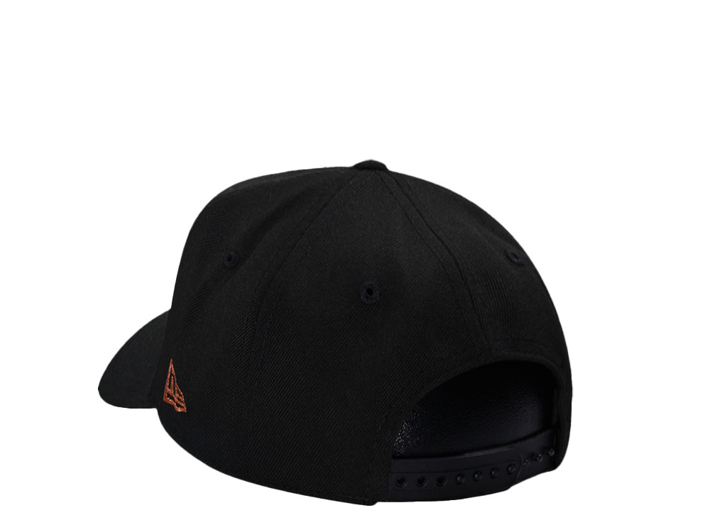 New Era Cleveland Guardians Progressive Field Black Copper 9Forty A Frame Snapback Gorra