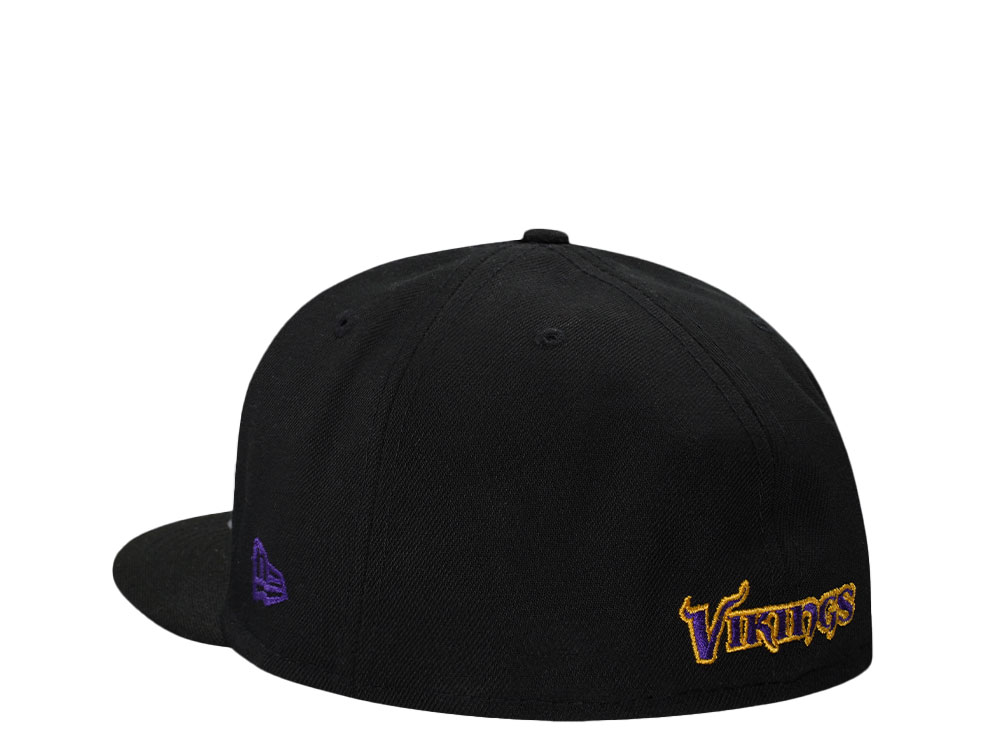 New Era Minnesota Vikings Black Classic Edition 59Fifty Fitted Gorra