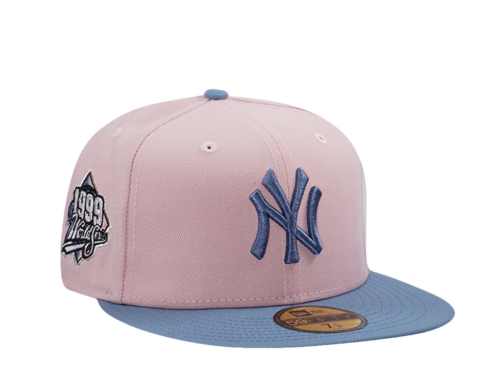 New Era New York Yankees World Series 1999 Pink Rouge Two Tone Edition 59Fifty Fitted Gorra