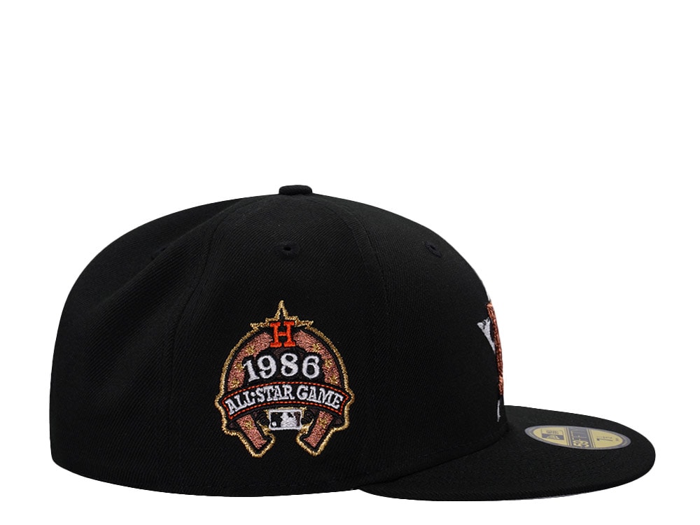 New Era Houston Astros All Star Game 1986 Black Prime Edition 59Fifty Fitted Gorra