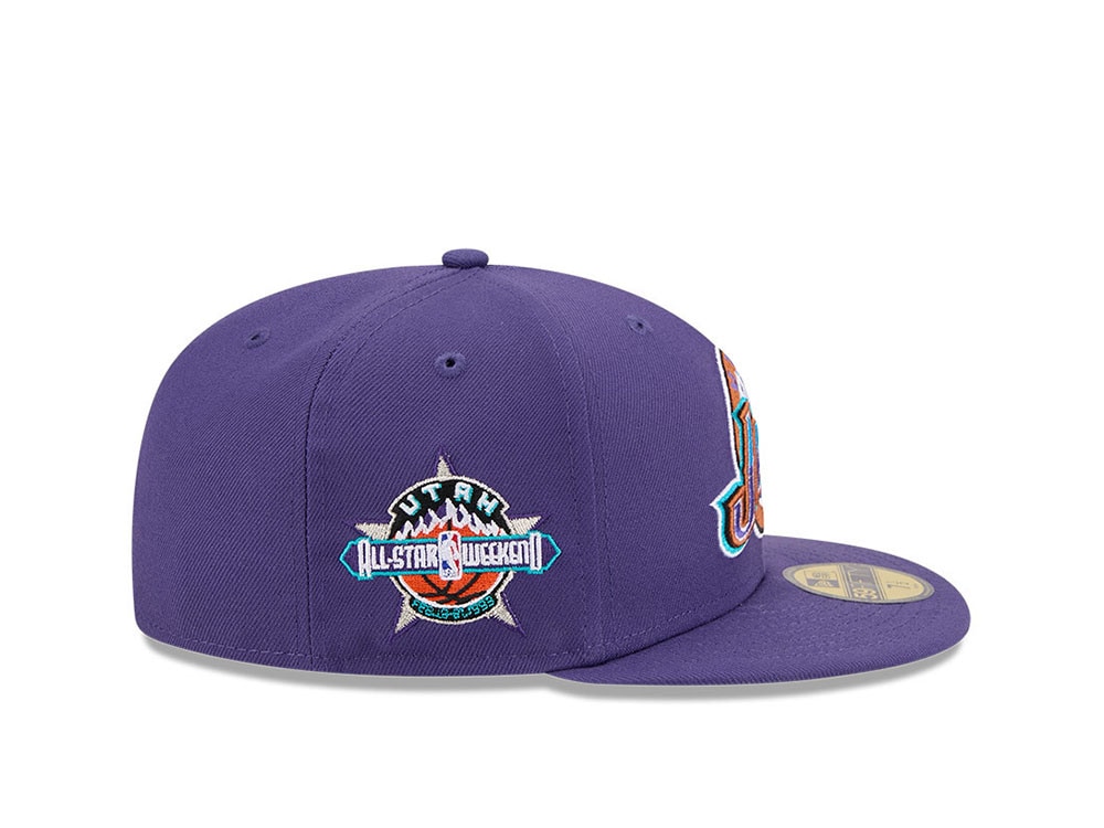 New Era Utah Jazz HWC All Star Weekend Purple 59Fifty Fitted Gorra