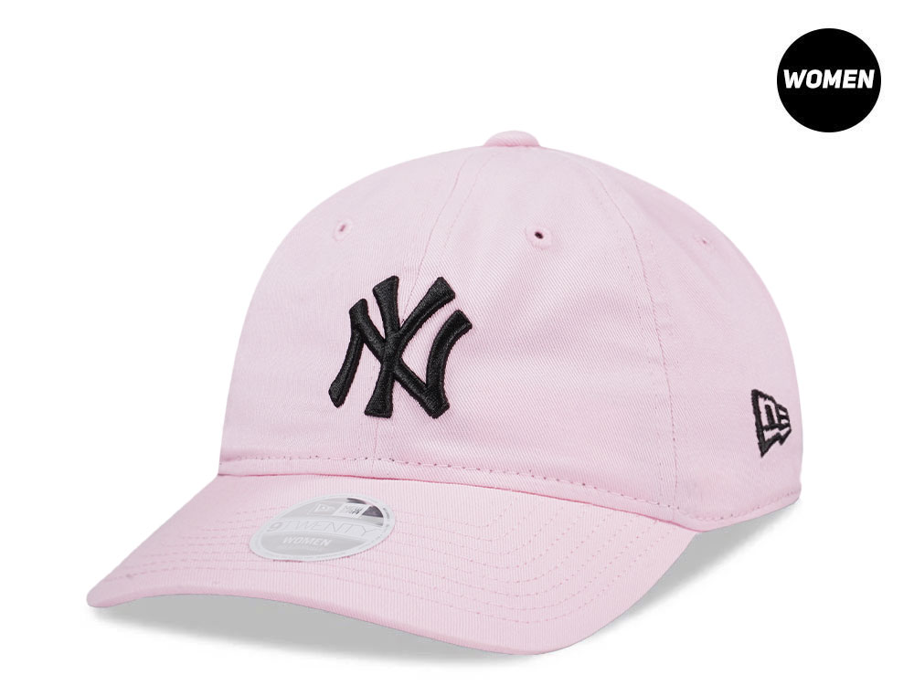 New Era New York Yankees Pink Black Womens 9Twenty Strapback Gorra