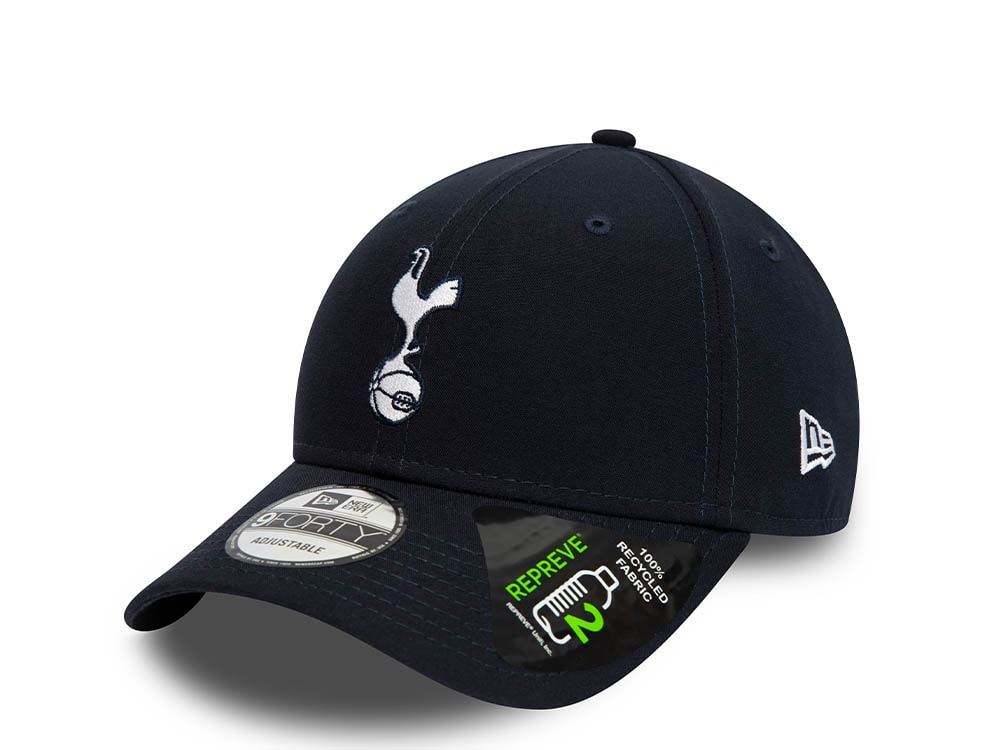 New Era Tottenham Hotspur Navy Repreve 9Forty Strapback Gorra
