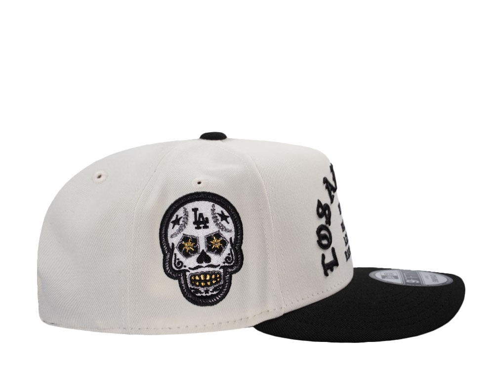 New Era Los Angeles Dodgers Skull Chrome Two Tone Edition 9Fifty A Frame Snapback Gorra