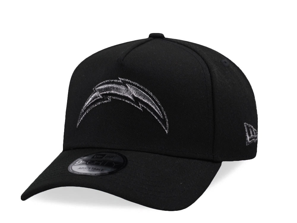 New Era Los Angeles Chargers Classic Black Prime Edition 9Forty A Frame Snapback Gorra