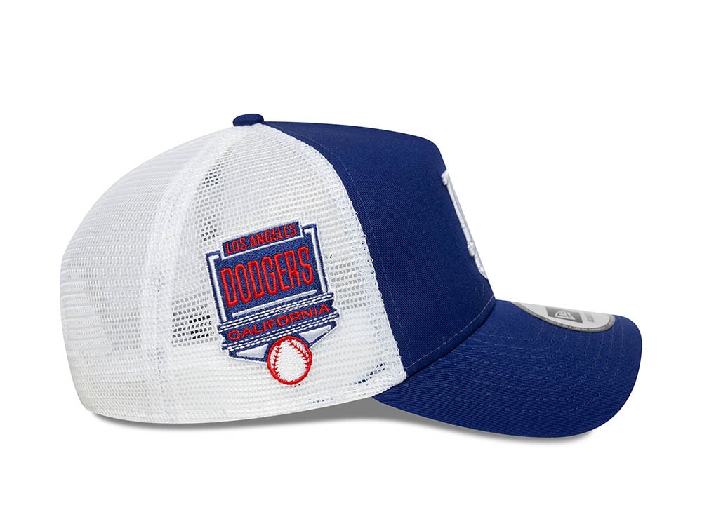 New Era Los Angeles Dodgers Side Patch 9Forty A-Frame Trucker Snapback Gorra