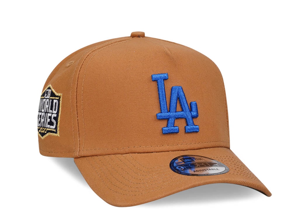 New Era Los Angeles Dodgers World Series 2020 Beige 9Forty A Frame Snapback Gorra