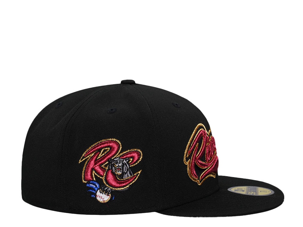 New Era Sacramento River Cats Black Metallic Throwback Edition 59Fifty Fitted Gorra