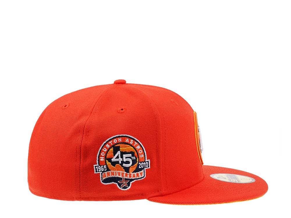 New Era Houston Astros Houston Astros 45th Anniversary Flash Orange Edition 59Fifty Fitted Gorra
