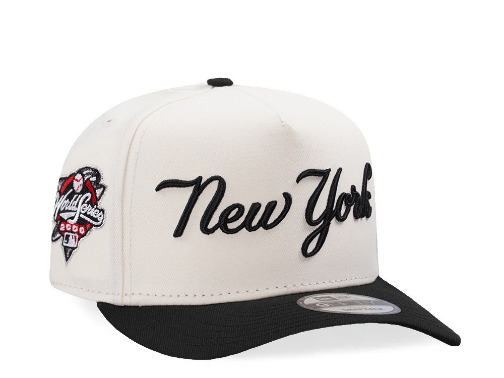 New Era New York Yankees World Series Champions 2000 Script Chrome Two Tone Edition 9Fifty A Frame Snapback Gorra