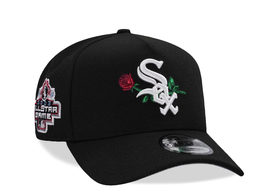 New Era Chicago White Sox World Series 2003 Rose Black Prime Edition 9Forty A Frame Snapback Gorra