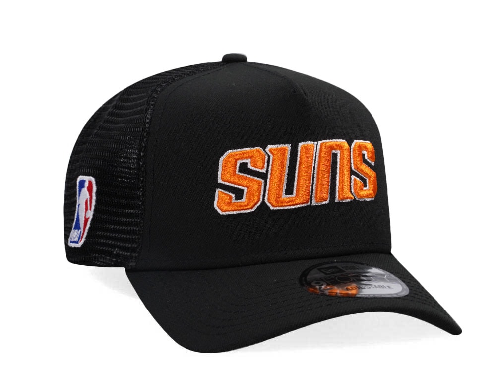 New Era Phoenix Suns Black Classic Edition Trucker 9Forty A Frame Snapback Gorra