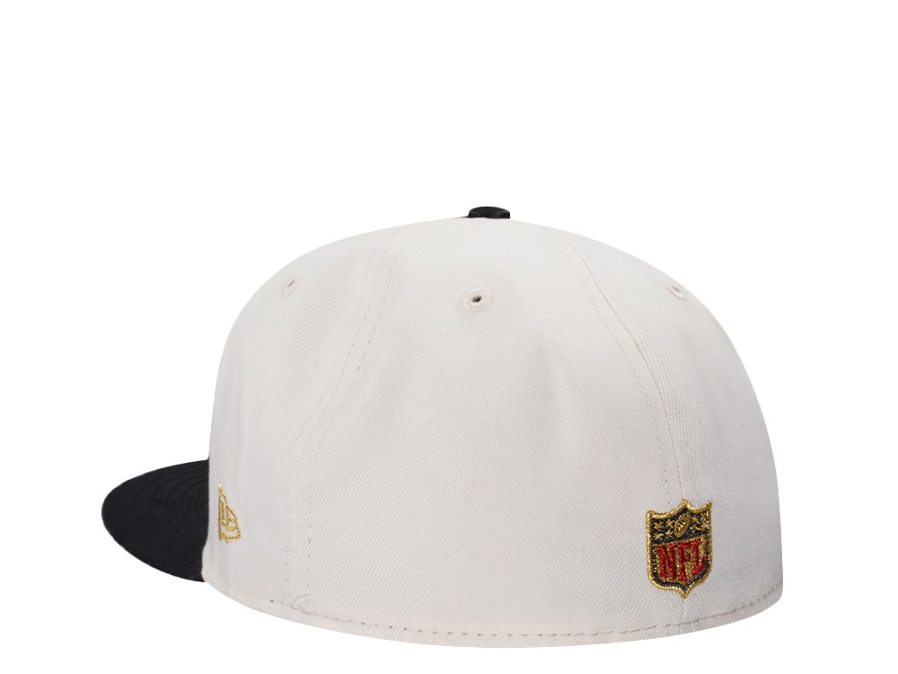 New Era San Francisco 49ers 30th Anniversary Chrome Satin Brim Two Tone Edition 59Fifty Fitted Gorra