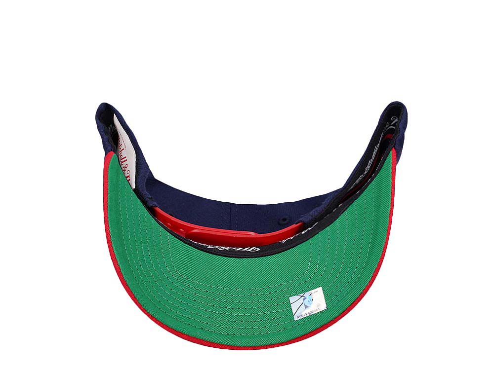 Mitchell & Ness Houston Rockets Shredder Stretch Hardwood Classic Red Flex Snapback Gorra