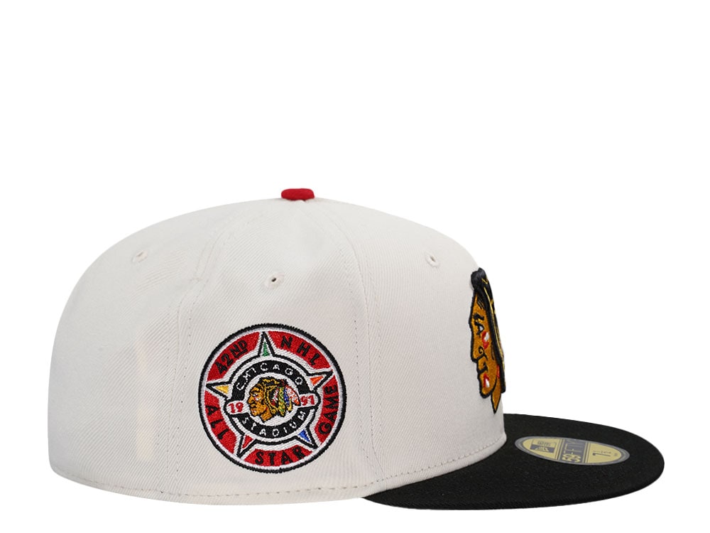 New Era Chicago Blackhawks All Star Game 1991 Chrome Two Tone Edition 59Fifty Fitted Gorra