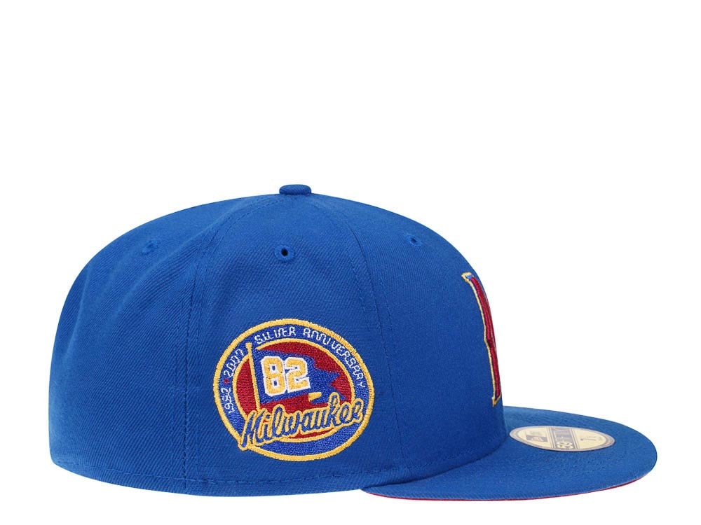 New Era Milwaukee Brewers Silver Anniversary 1982 Golden Goal Edition 59Fifty Fitted Gorra