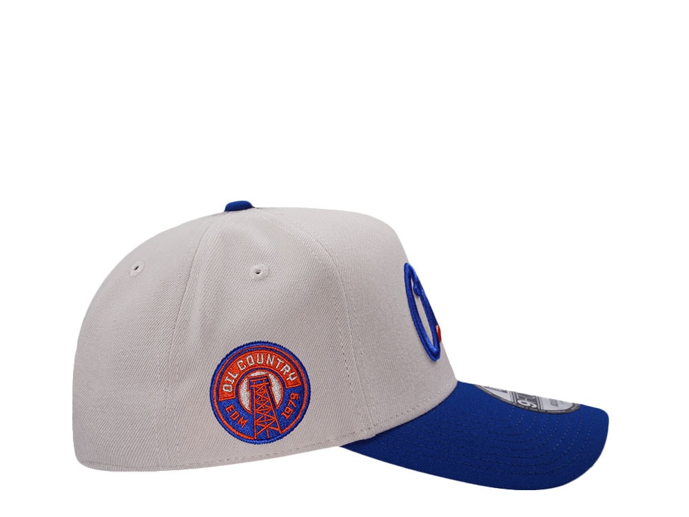 New Era Edmonton Oilers Inaugural Season 1979 Chrome Two Tone Edition 9Forty A Frame Snapback Gorra