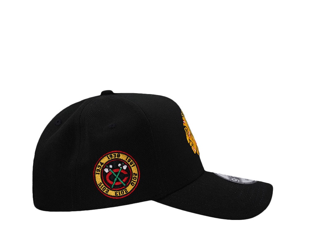 New Era Chicago Blackhawks Stanley Cup Champions Black Prime Edition 9Forty A Frame Snapback Gorra