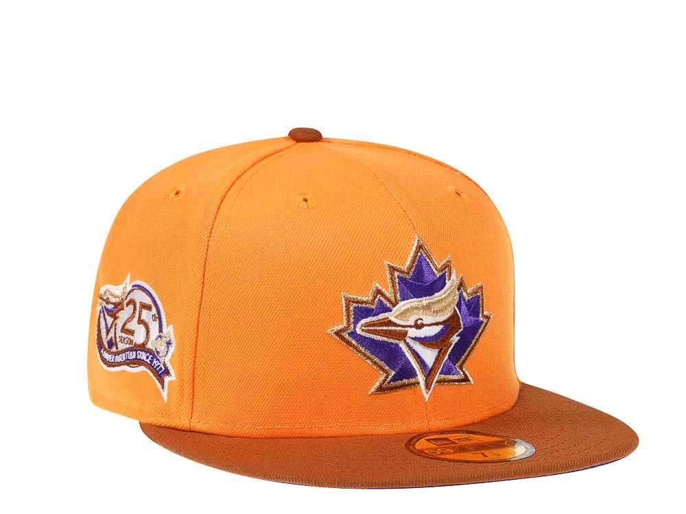 New Era Toronto Blue Jays 25th Anniversary Bourbon Tangerine Prime Edition 59Fifty Fitted Gorra