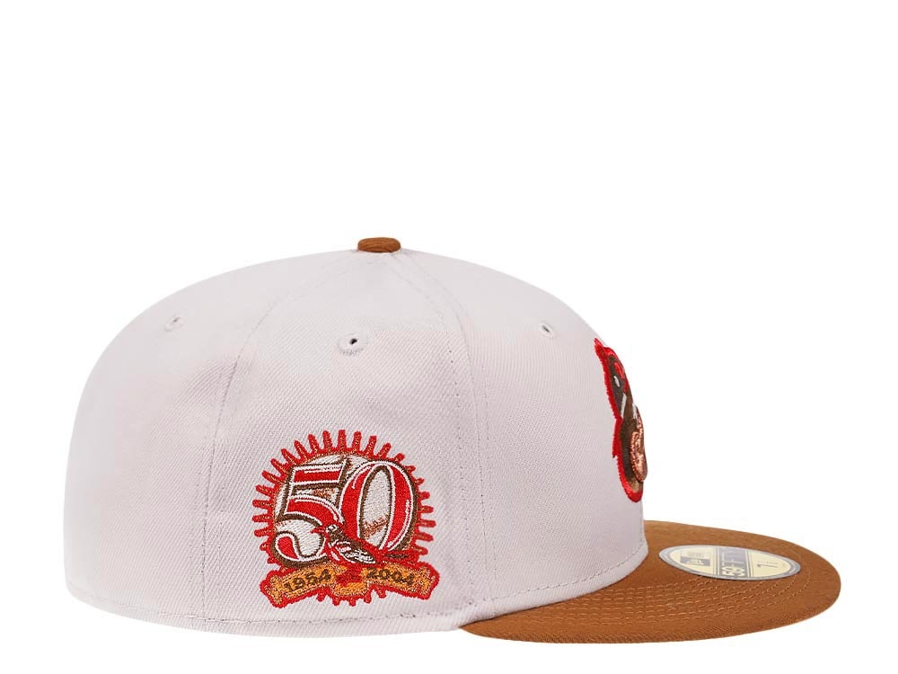 New Era Baltimore Orioles 50th Anniversary Stone Copper Prime Edition 59Fifty Fitted Gorra