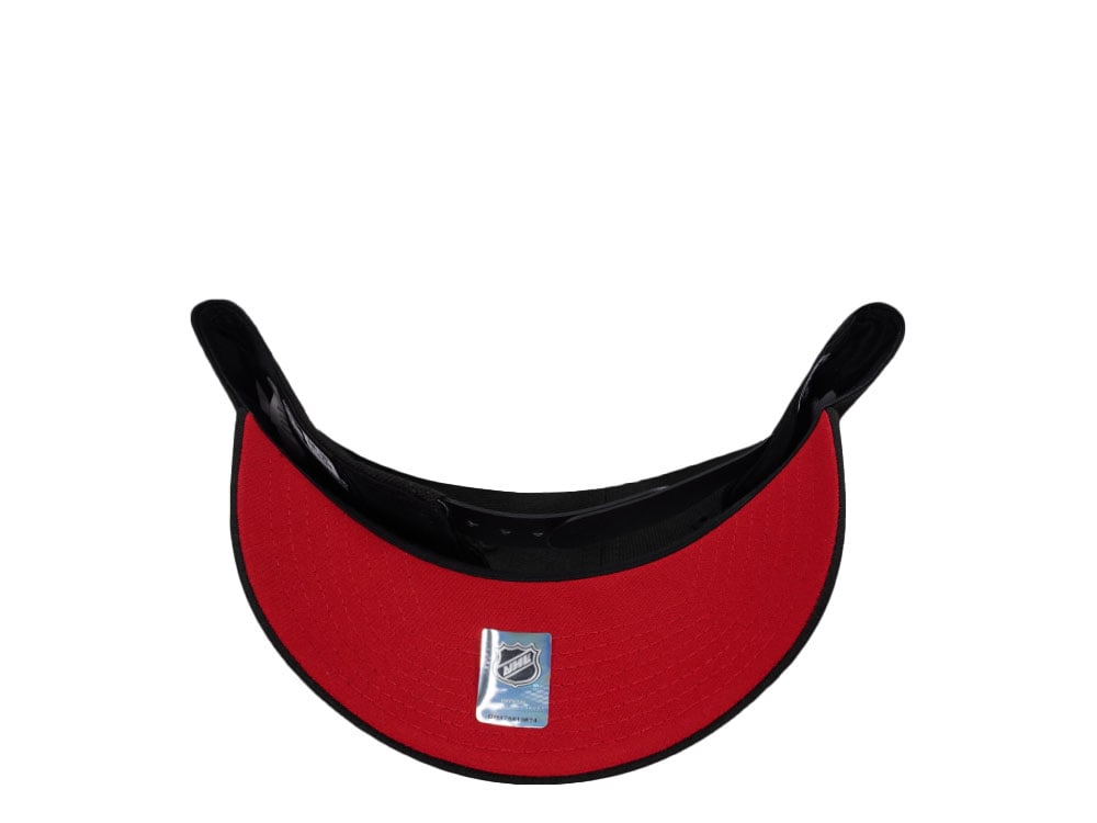 New Era Anaheim Ducks 10th Anniversary Metallic Blackout Red Edition 9Forty A Frame Snapback Gorra
