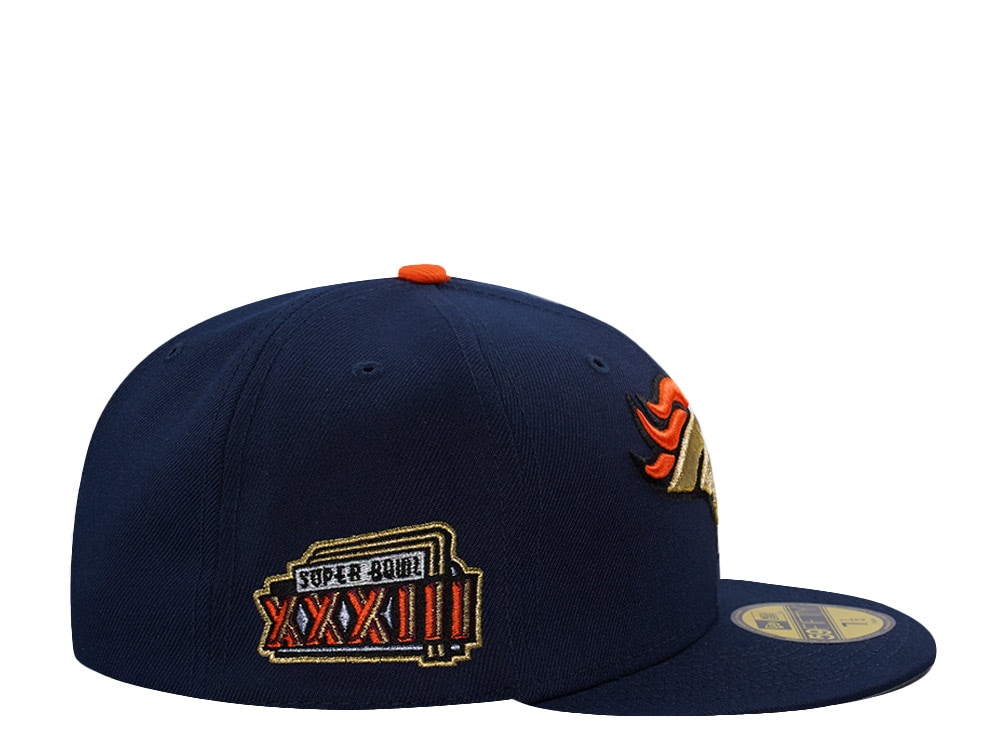 New Era Denver Broncos Super Bowl XXXIII Ocean Blue Prime Edition 59Fifty Fitted Gorra