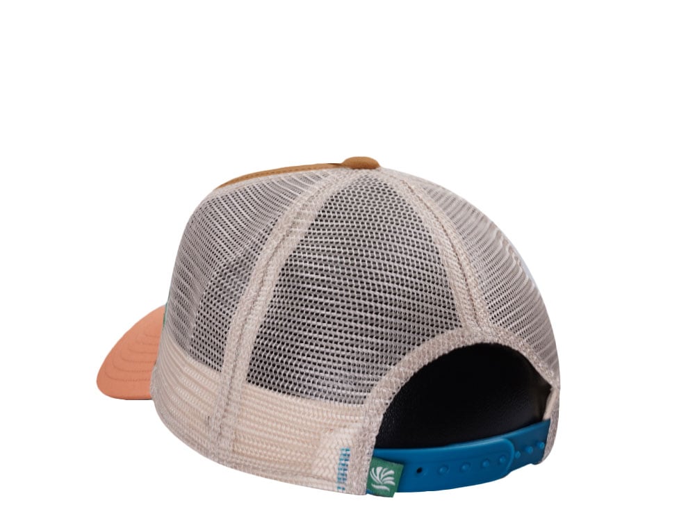 Djinns Coastal Kitchen Beach Bevvies Brown Trucker Snapback Gorra