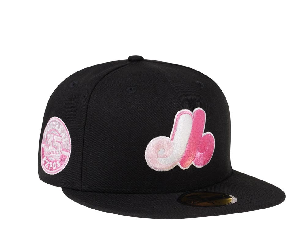 New Era Montreal Expos 35th Anniversary Black and Pink Edition 59Fifty Fitted Gorra