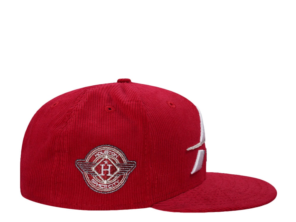 New Era Houston Astros Spacecity Red Corduroy Prime Edition 59Fifty Fitted Gorra