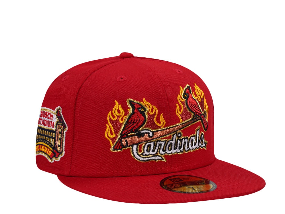 New Era St. Louis Cardinals Busch Stadium Scarlet Red Prime Edition 59Fifty Fitted Gorra